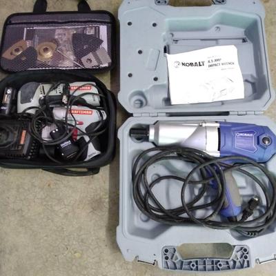 Kobalt Impact Wrench And Craftsman Multi tool And Drill