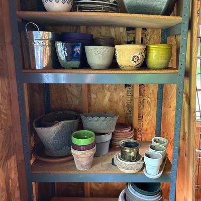 Galvanized Scuttle, Ceramic Pots, Galvanized Bucket And More