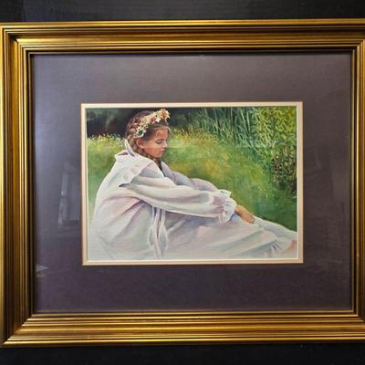 Original Watercolor Art Painting "The Garland"