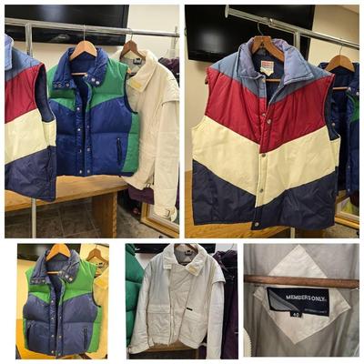 Vintage Puffer Vests & Coats Members Only Pappagallo