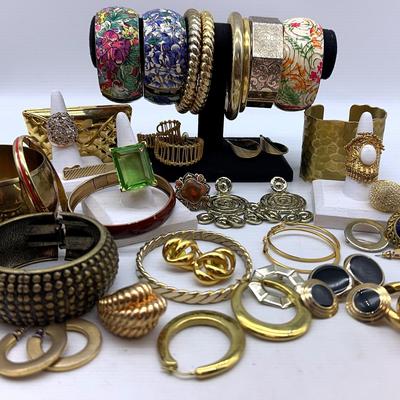 Gold And Enamel Bangles And Rings –Graziano 