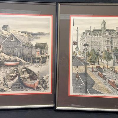Pen And Ink Etchings Mikola And Audjelko Art 