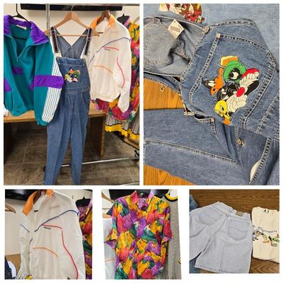 Vintage Clothing; Reebok Jacket, Looney Tunes, Jorts