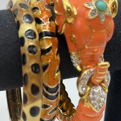 Kenneth J Lane Hinged Bracelet Collection