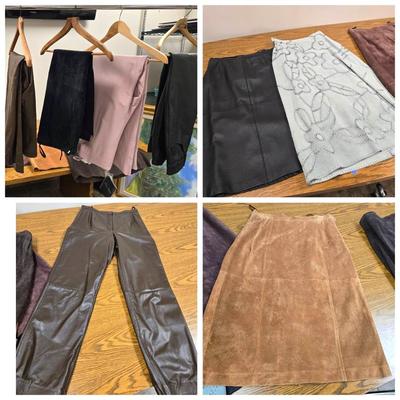 Women's Leather & Suede Pants & Skirts