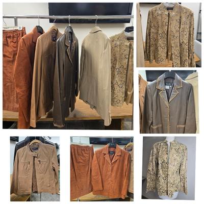 5 Designer Leather Suede Jackets 1 Skirt