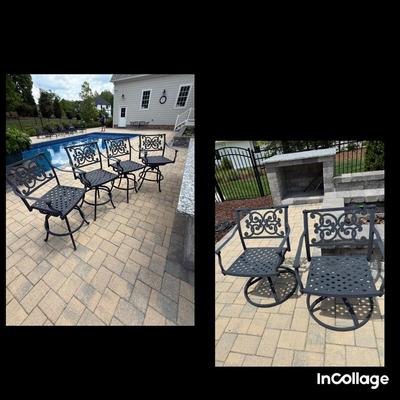 Cast Aluminum Chair Set 