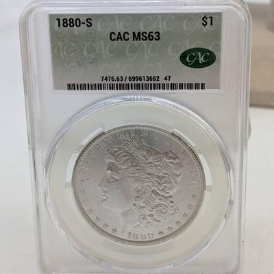1880-S Morgan Dollar...CAC MS63