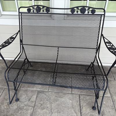 Wrought Iron Glider/Bench