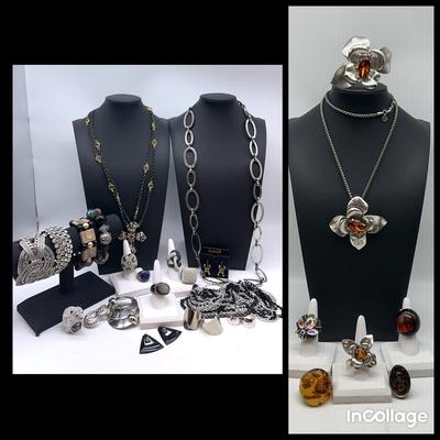 Silver Statement Jewelry Collection 