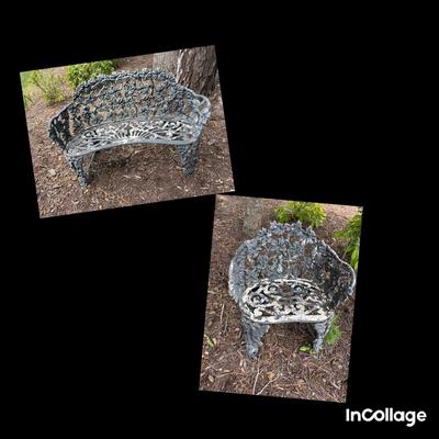 Wrought Iron Chair & Settee
