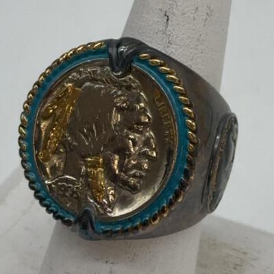 1936 Indianhead Nickel Ring