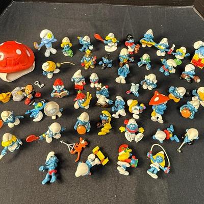 Vintage PVC Smurf Figurines From 1970s And 1980s