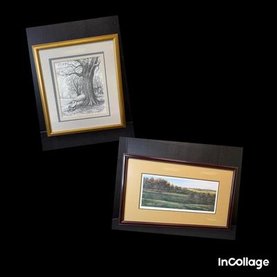 Two Signed, Framed Virginia Scenery Prints