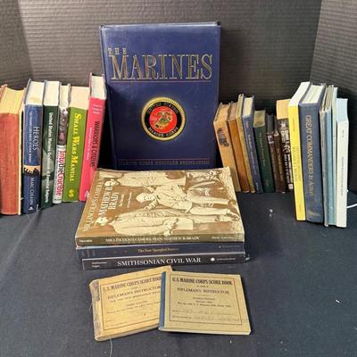 Collection Of Vintage Military And War Books 