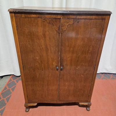 Vintage Wardrobe Cabinet Dresser 