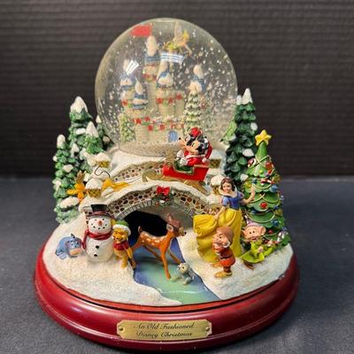 Bradford Exchange “An Old Fashioned Disney Christmas” Snow Globe 