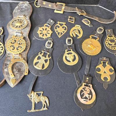 Vintage English Horse Brass Medallions 