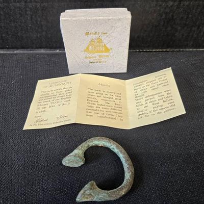 Antique Manilla Slave Token From Duoro Shipwreck