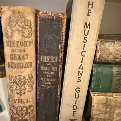 Vintage and antique books