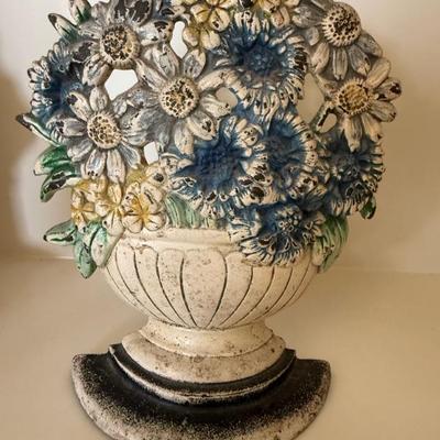 Vintage Daisy basket doorstop