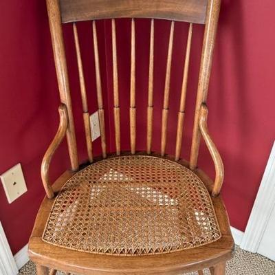 Vintage cane seat chair