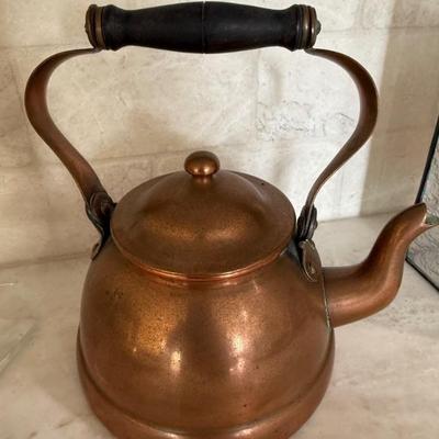 Copper tea kettle