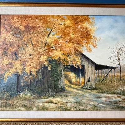 Covered bridge by M. Barnes