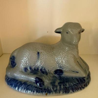 Eldreth pottery salt glaze lamb