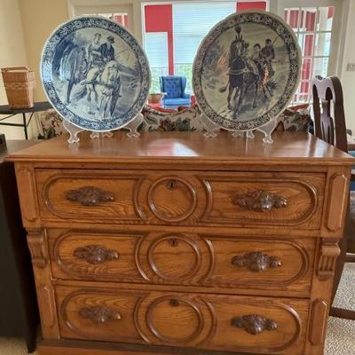 Victorian walnut dresser