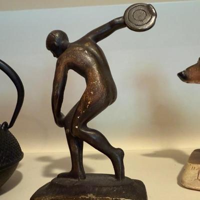 Small discus thrower statue