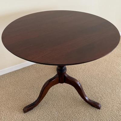 Vintage round wooden side table