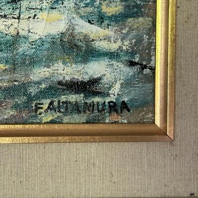 Original F. Altamura Sailboat Painting