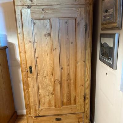 Antique pine armour