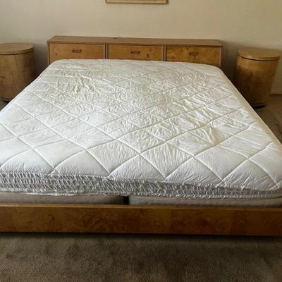 Burl Wood Bedroom set