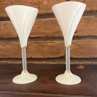 Newman ceramic works calla lily glasses 