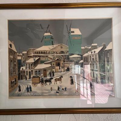 Michel Delacroix numbered lithograph 