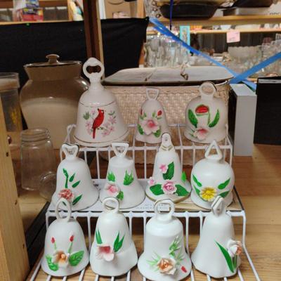 Floral Bells With Shelf