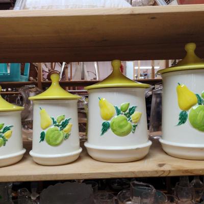Ceramic Fruit Cannister Set