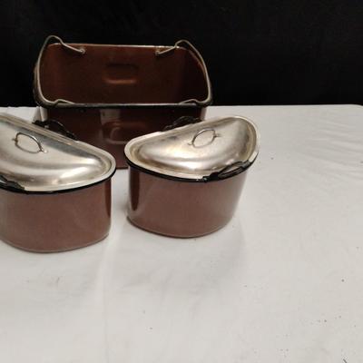 Brown Enamel Ware 