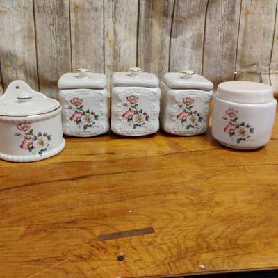 Floral Cannister Set 