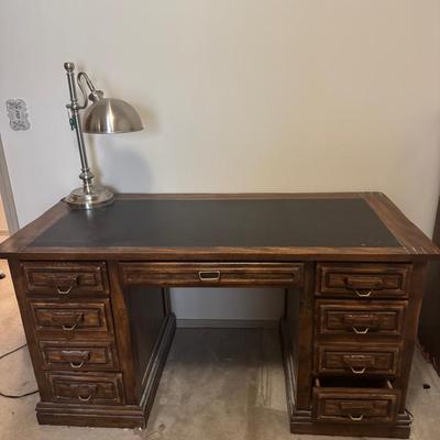 Office Desk And Lamp