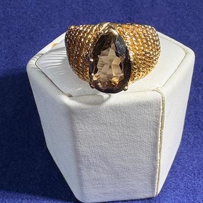 Women’s Ring 14k Gold Tw 7.6g Size 6 Unverified Stone