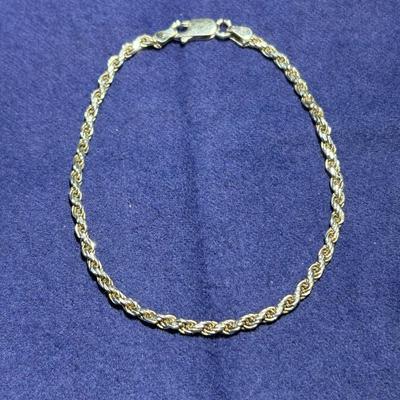 Sterling Silver Bracelet tw 0.190 oz