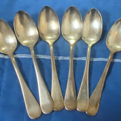 Holmes & Edwards Silver-inlaid Spoons 1oz