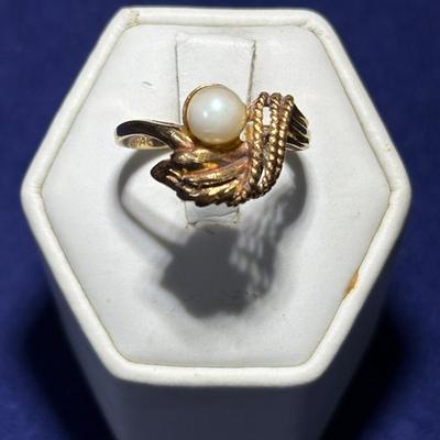 Women’s Ring 14k Gold Tw 4.2g Size 6.2