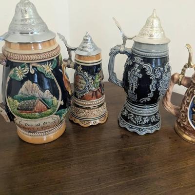 Collector German Beer Stein Mugs
