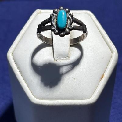 Sterling Silver Jade Ring tw 0.075oz Size 6 
