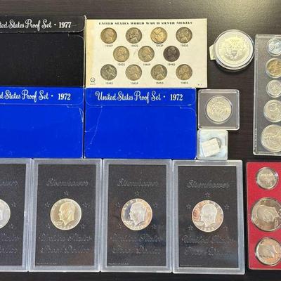 Coin Collection Sets And WWII Silver Nickels