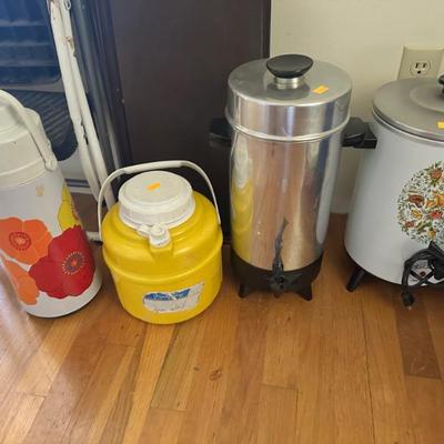 Vintage thermos & hot water dispensers